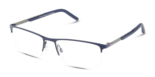 Tommy Hilfiger TH 1692 KU0 férfi kék színű téglalap formájú szemüveg