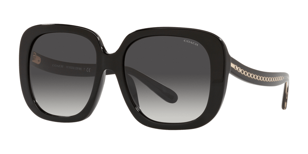 Coach HC8323U 50028G női fekete színű négyzet formájú napszemüveg