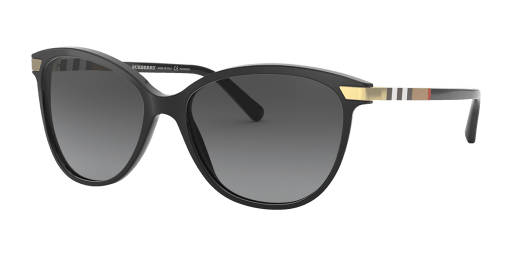 Burberry BE4216 3001T3 női fekete színű macskaszem formájú napszemüveg