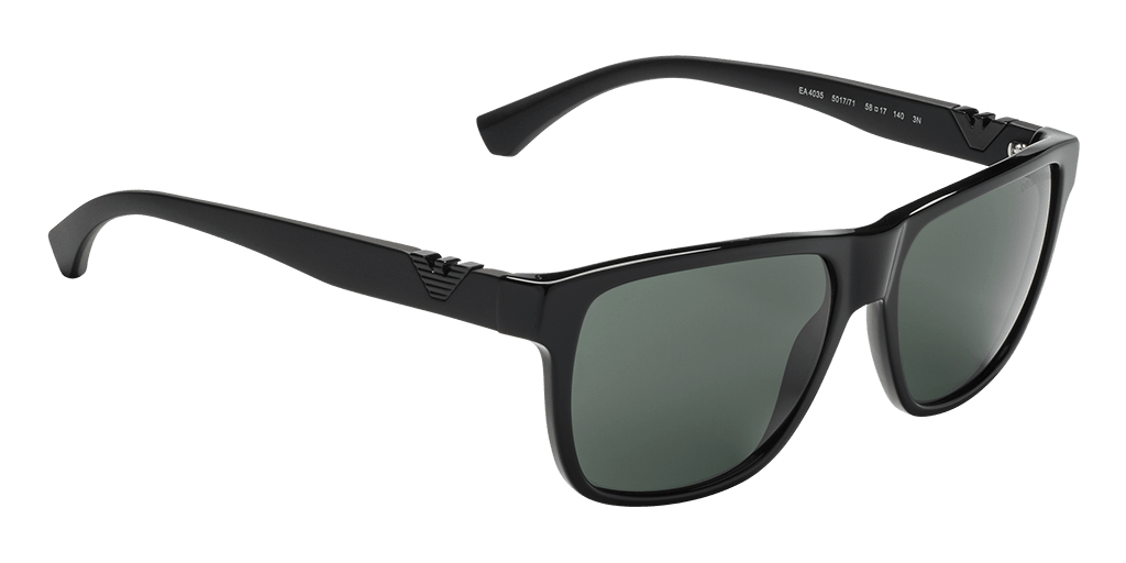 Emporio Armani EA4035 501771 férfi fekete színű téglalap formájú napszemüveg
