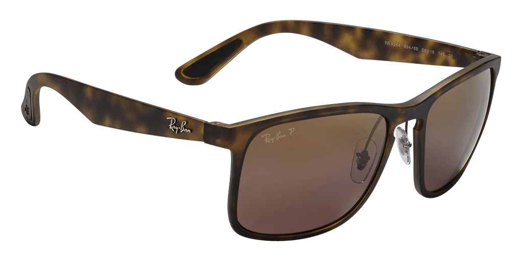 Ray-Ban RB4264 894/6B férfi havana színű téglalap formájú napszemüveg