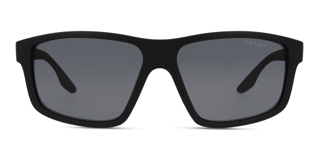 Prada Linea Rossa PS 02XS DG002G férfi fekete színű téglalap formájú napszemüveg