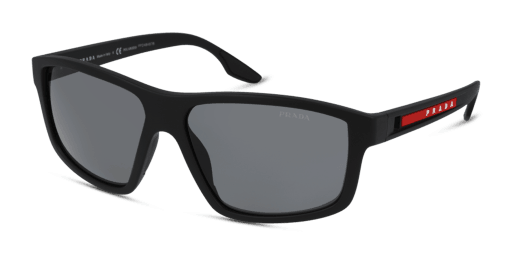 Prada Linea Rossa PS 02XS DG002G férfi fekete színű téglalap formájú napszemüveg