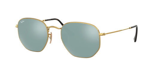 Ray-Ban RB3548N 001/30 férfi arany színű téglalap formájú napszemüveg