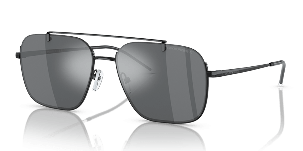 Emporio Armani 0EA2150 férfi fekete színű téglalap formájú napszemüveg