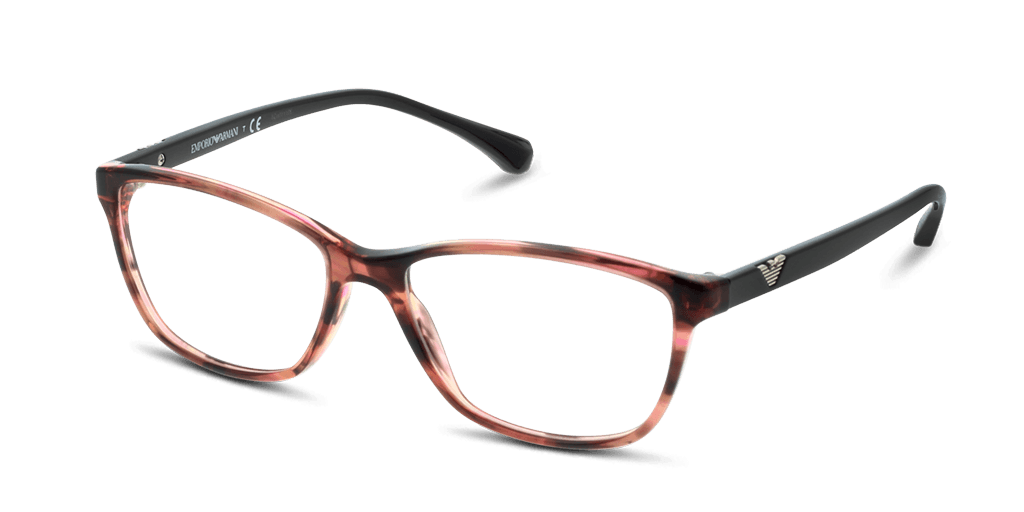 Emporio Armani EA3099 női rózsaszín színű téglalap formájú szemüveg