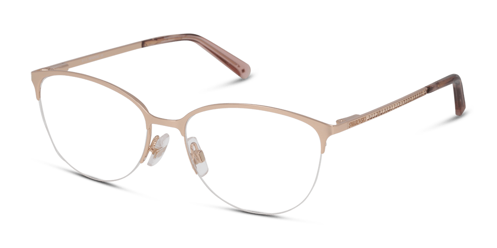 Swarovski SK5296 női rózsaszín színű ovális formájú szemüveg