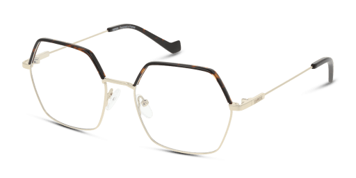 Unofficial UNOF0337 női arany színű hatszögletű formájú szemüveg