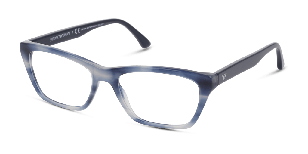 Emporio Armani EA3186 5901 női kék színű macskaszem formájú szemüveg