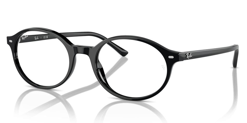 Ray-Ban RX5429 2000 női fekete színű ovális formájú szemüveg Ray-Ban RX5429 2000 női fekete színű ovális formájú szemüveg