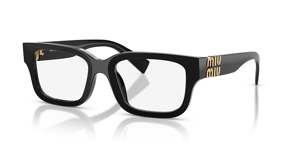 Miu Miu 0MU 02YV női fekete színű téglalap formájú szemüveg