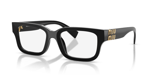 Miu Miu 0MU 02YV női fekete színű téglalap formájú szemüveg