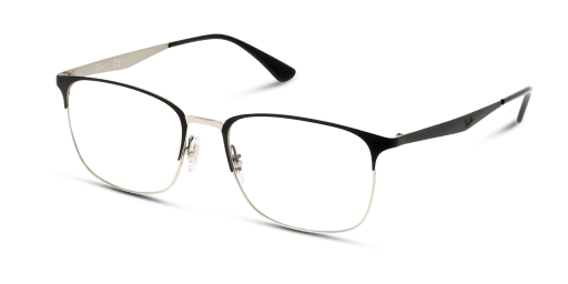 Ray-Ban RX6421 2997 férfi fekete színű téglalap formájú szemüveg