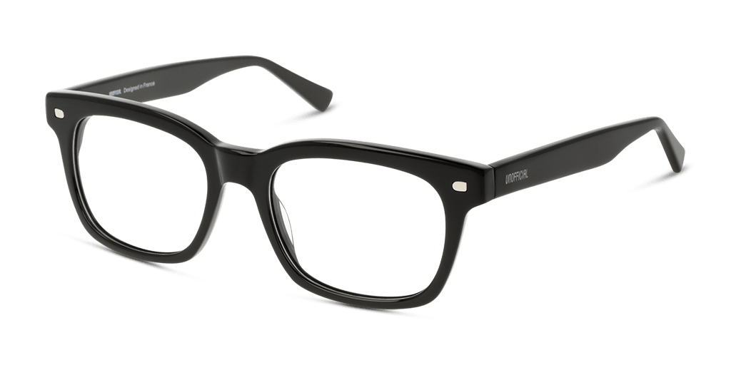 Unofficial UNOM0156 férfi fekete színű négyzet formájú szemüveg