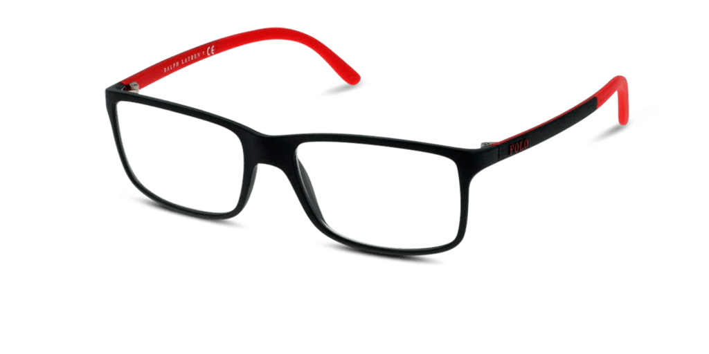 Polo Ralph Lauren PH2126 férfi fekete színű téglalap formájú szemüveg