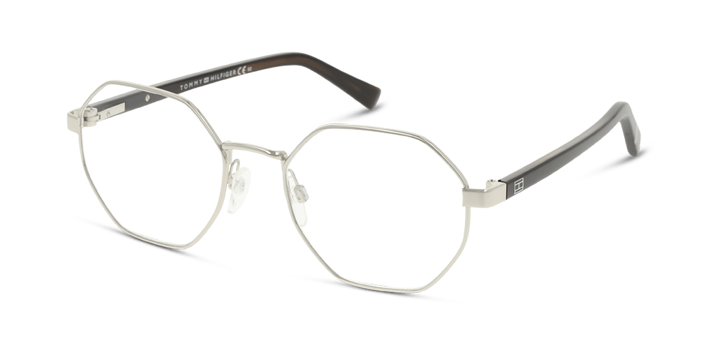 Tommy Hilfiger TH 1924/RE férfi ezüst színű különleges formájú szemüveg