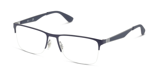 Ray-Ban RX6335 2947 férfi ezüst színű téglalap formájú szemüveg