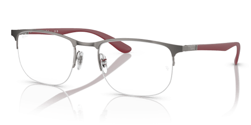 Ray-Ban 0RX6513 férfi szürke színű különleges formájú szemüveg