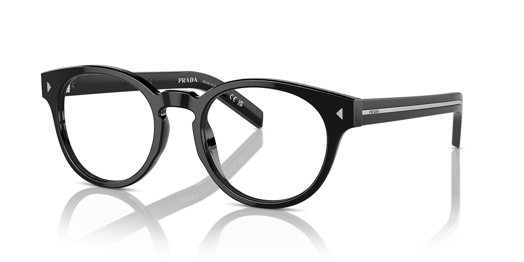 Prada 0PR A14V férfi fekete színű pantó formájú szemüveg