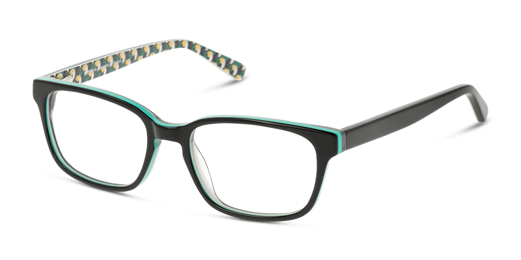 Unofficial UNOK5027 gyermek fekete színű téglalap formájú szemüveg