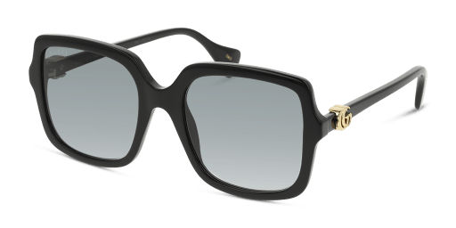 GUCCI GG1070S 001 női fekete színű négyzet formájú napszemüveg